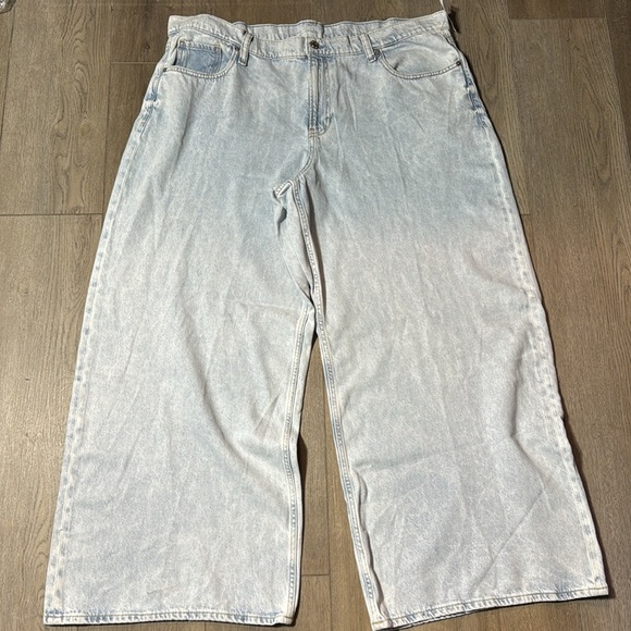 NWT! GAP Light Indigo Low Slung UltraSoft Extra Baggy Jeans - Size 35/20 🔹 - Picture 10 of 14